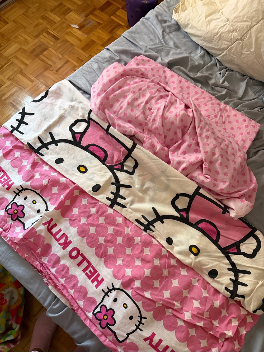 Pink Hello Kitty Full bed Bedding Set Sheets - Cute Character Sheets